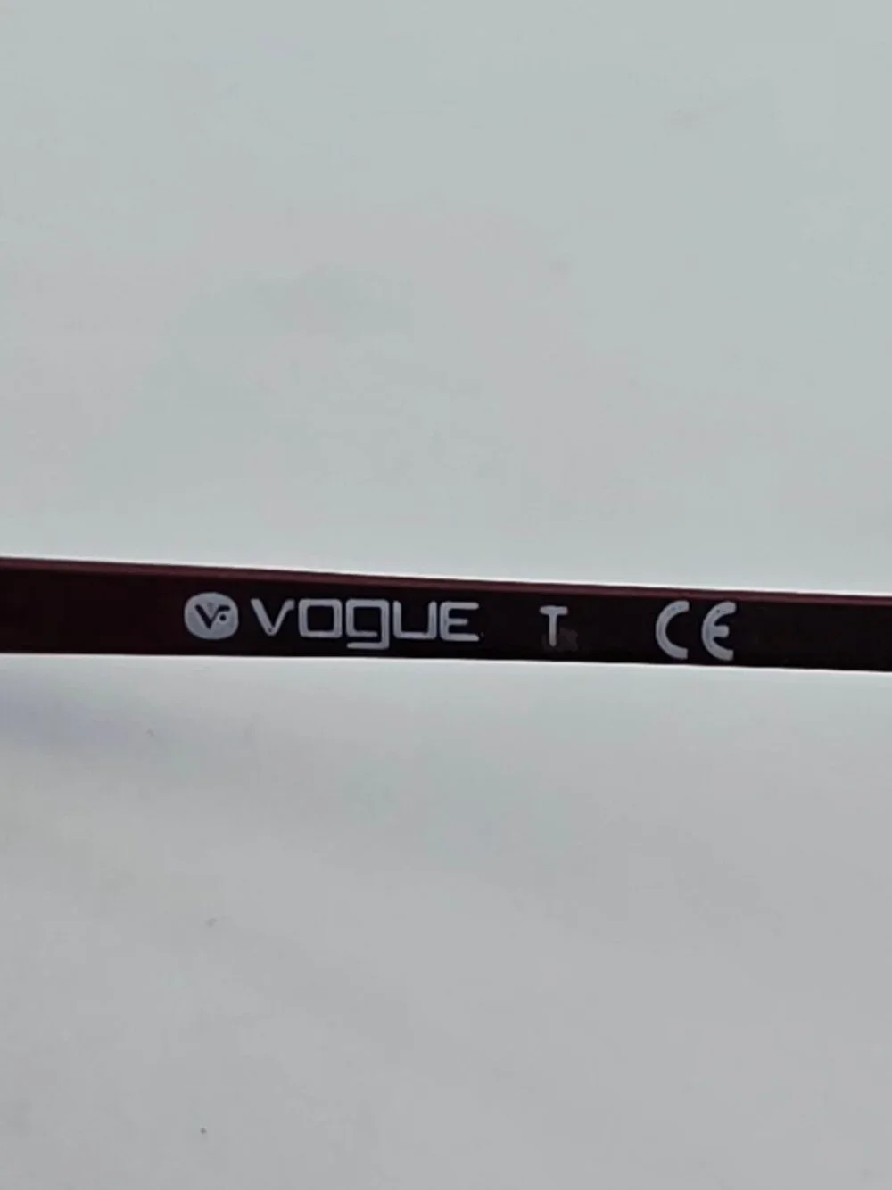 Vogue VO3955-BI Plum Purple Rhinestone Semi Rimless Cat Eye Eyeglasses Frame